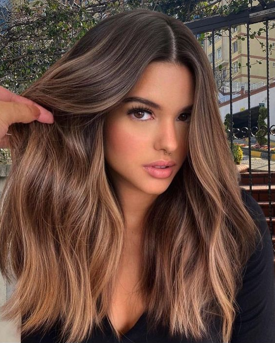 Spring Hair Color Ideas For Brunettes    Refreshing Brown Balayage Hair Color Ideas For