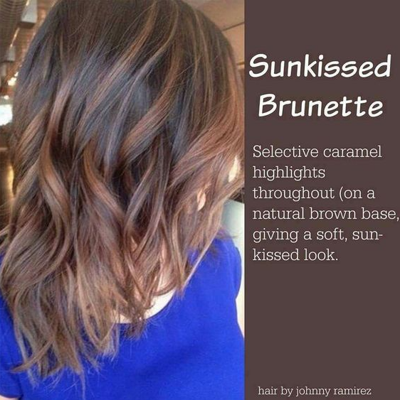 Spring Hair Color Ideas For Brunettes - Amazing Hair Colours To Look Younger Sun kissed brunette