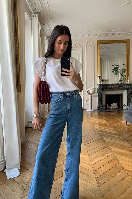 Wide Leg Jeans Outfit - Fresh Ways to Wear the Denim Trend That's Dominating