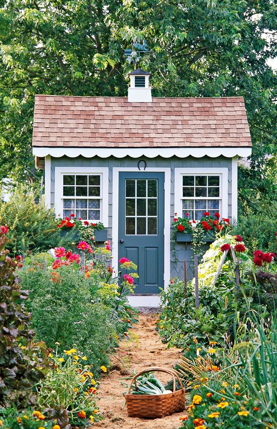 Awesome Cottage Garden Sheds