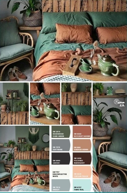 Cozy Earthy Bedroom - Cozy earthy bedroom blankets