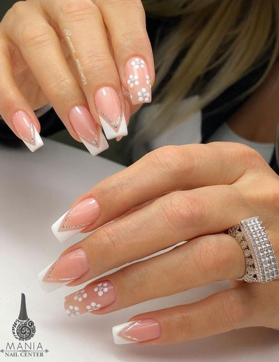 Cute Spring Nails French Tip Gallery