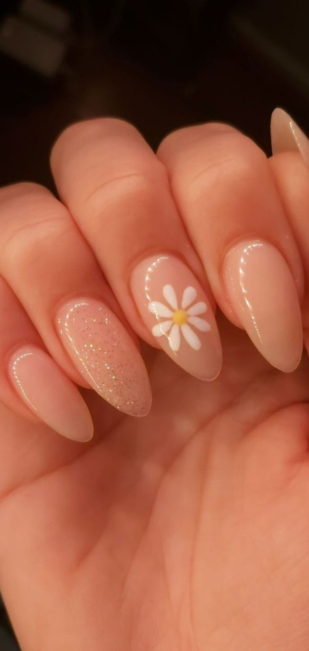 Dreamy Coffin Spring Nails Photo