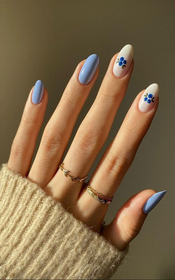 Elegantly Spring Nails French Tip Photo