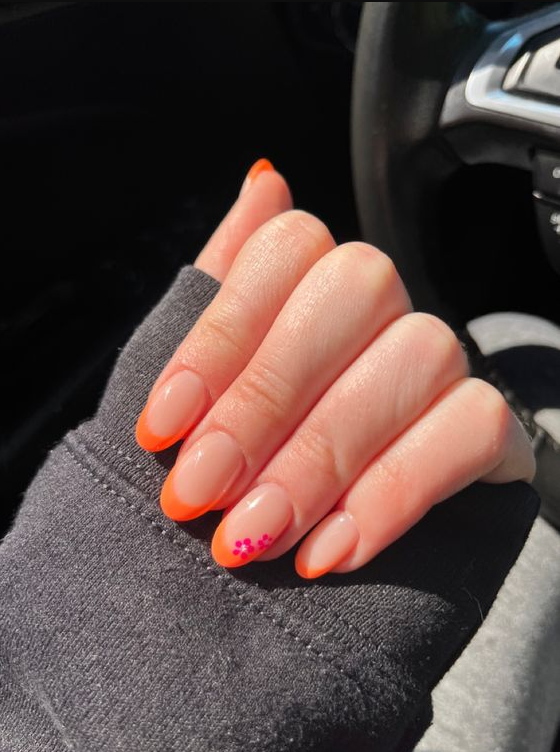 Pretty Spring Nails French Tip Ideas