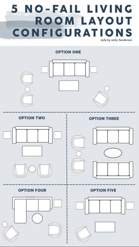 Small Living Room Decor Ideas - The 5 Go-To No-Fail Living Room Layout Configuration Options To Make The Most Out Of Your Space