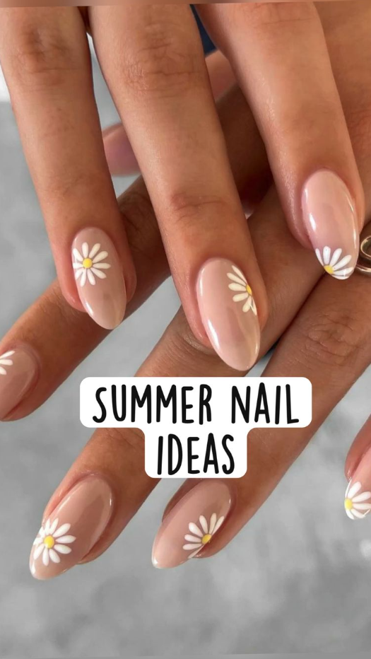 Spring Nails Dip - Summer nail ideas nail inspo summer nails floral nails