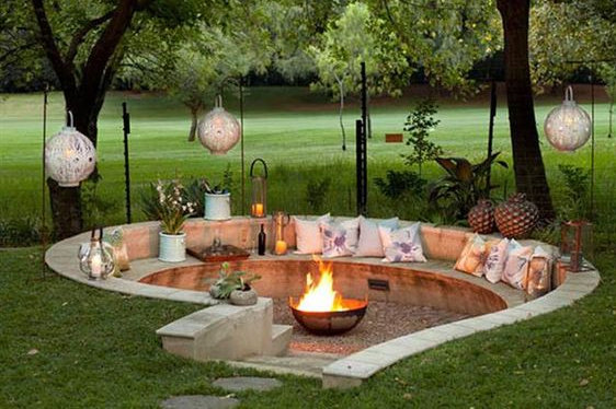 Fire Pit Garden   Diy Outdoor Fireplace