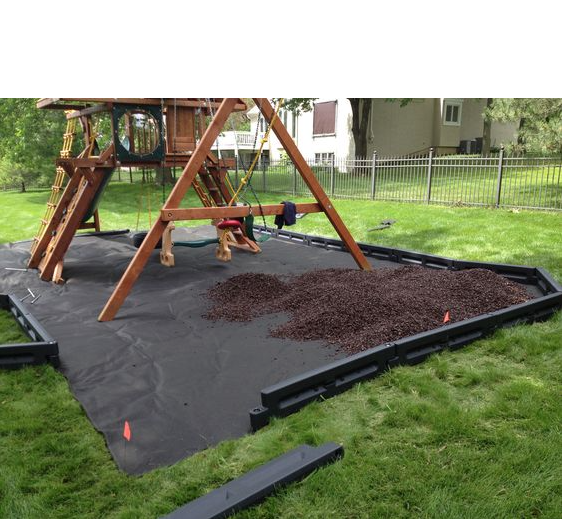Play Set Landscaping   Backyard Makeover