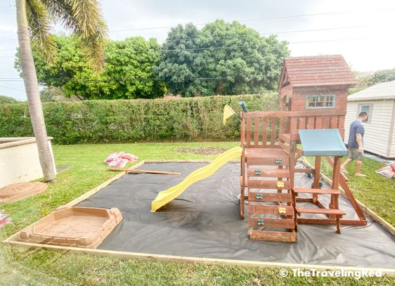 Play Set Landscaping   Backyard Play Spaces