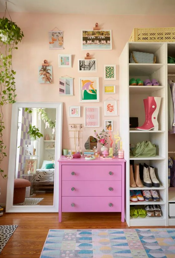Bedroom Inspirations   Color Is The Biggest Inspiration In This Cheery 450 Square Foot Studio