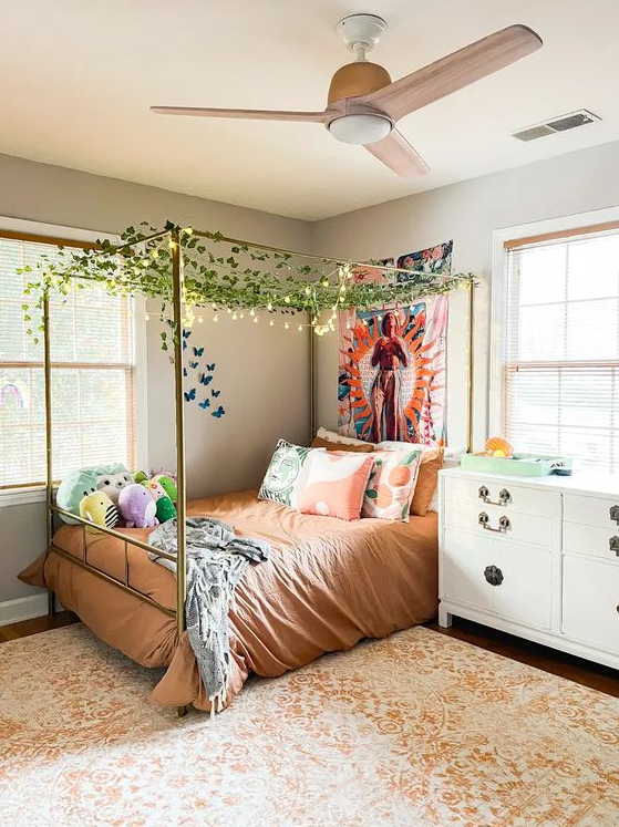 Bedroom Inspirations   Colorful And Modern Bohemian Girls Bedroom