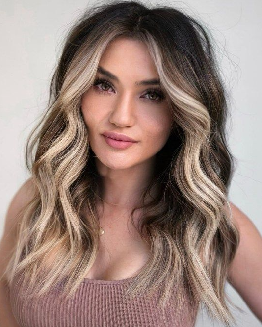 Black Hair With Blonde Front Pieces   Top Ideas For Trendy Face Framing Highlights In 2023