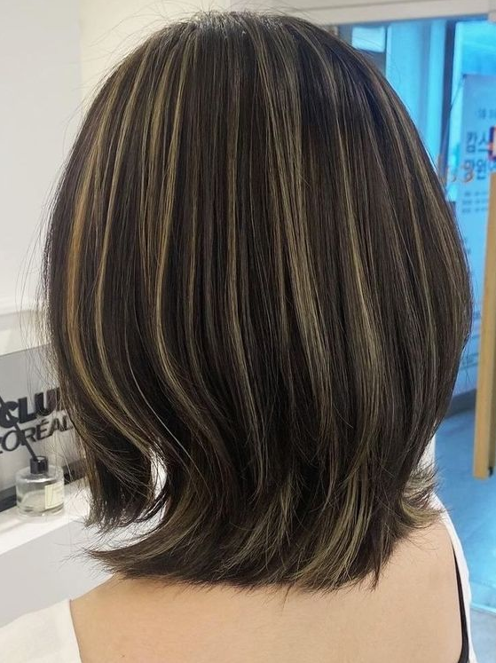 Blonde Balayage On Black Hair   Ideas For Black Hair With Highlights Trending In Korea