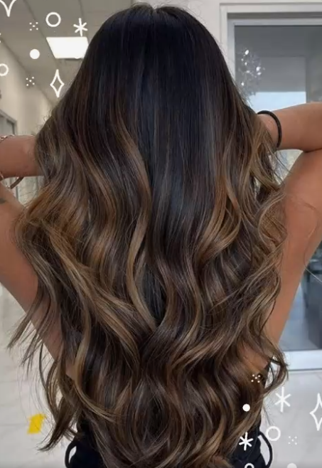 Brown Balayage on Black Hair - Is Super Long Hair Even Possible For Most People