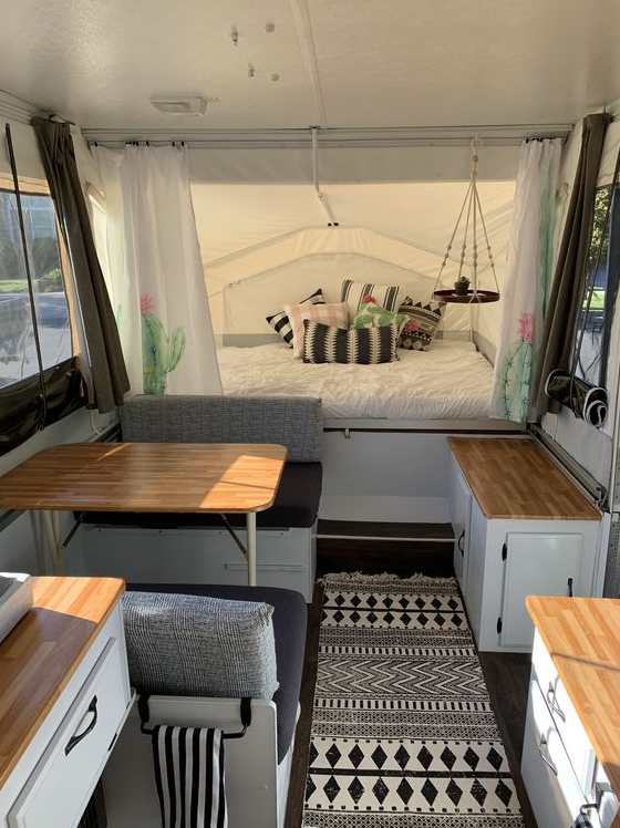 Camper Interior Design   Pop Up Tent