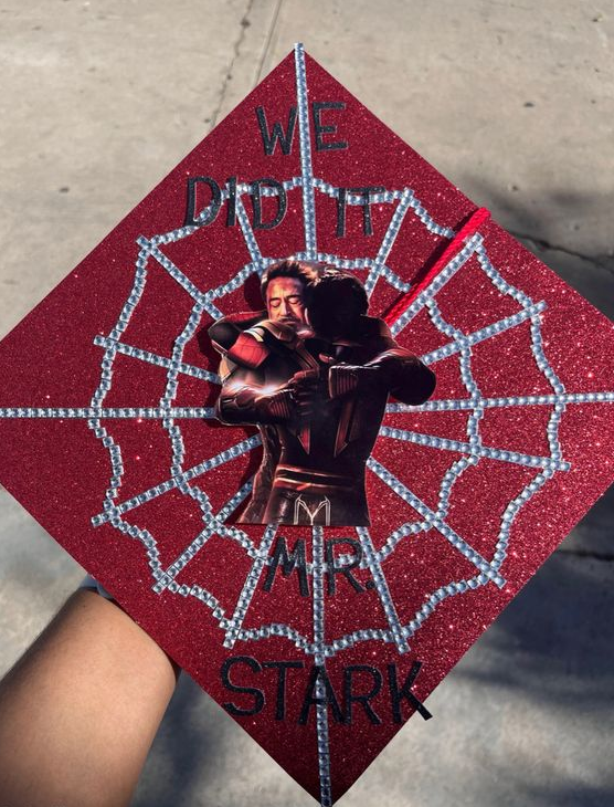 Cap Decoration Graduation   Spider Man Grad Cap