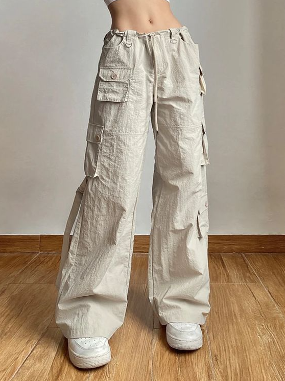 Cargo pants - Patchwork Light Khaki Cargo Pants