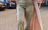 Cargo Pants   Straight Leg Khaki Cargo Pants High Rise Womens Baggy Pants