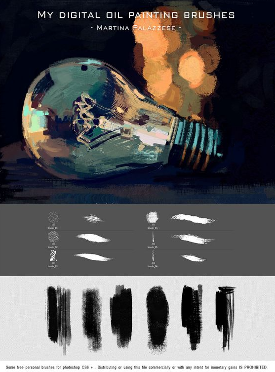 Digital Painting Techniques - Photoshop brushes painting