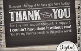 Graduation Thank You Cards Sayings   Thank You Sign Thank You Card Graduation Party Decoration