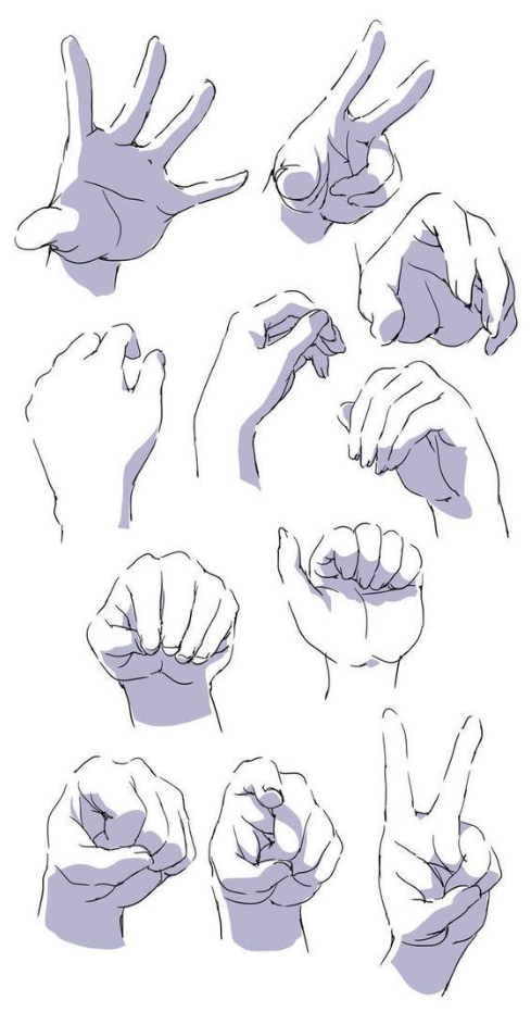 Hand References Drawing - Drawings Art reference Drawing reference poses