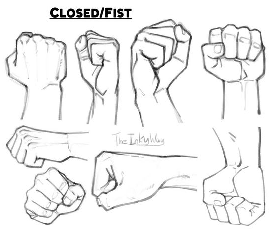 Hand References Drawing - Hand gesture drawing design