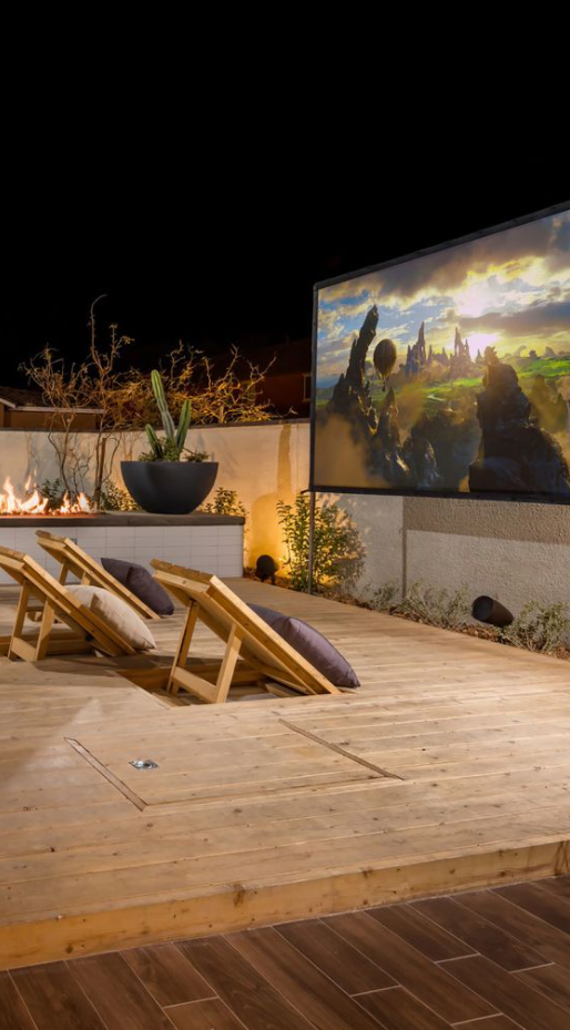 Home Outdoor - Backyard Movie Theater Ideas Best Option for Outdoor Entertaining
