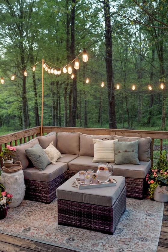 Home Outdoor - How to Decorate with String Lights Outdoors