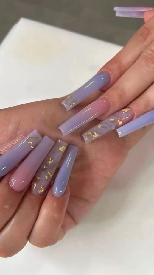Lavender Birthday Nails - Best acrylic nails