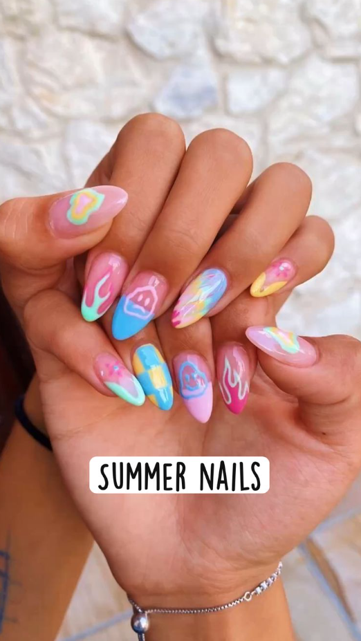 Pink Summer Nails   Summer Nails
