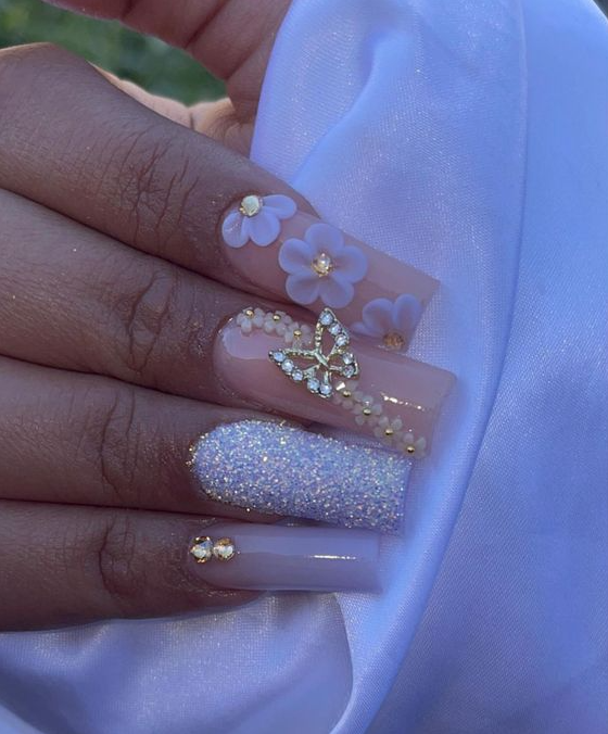Short Quince Nails   Pink Acrylic Nails Nails Design With Rhinestones Acrylic Nails Coffin