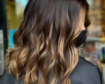 Summer 2023 Hair - Top Black Hair Caramel Highlights