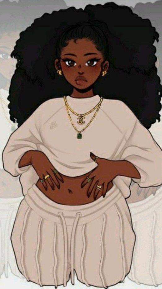 Black Women Drawings Sketch   Black Cartoon Characters