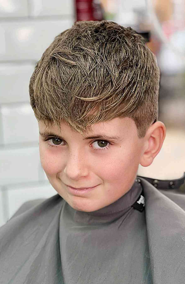 Boys Haircuts   Brushed Forward With A Slight