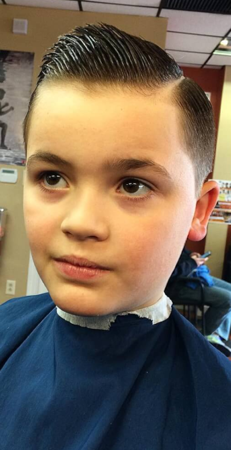 Boys Haircuts   Tapered Hard Part Spikes