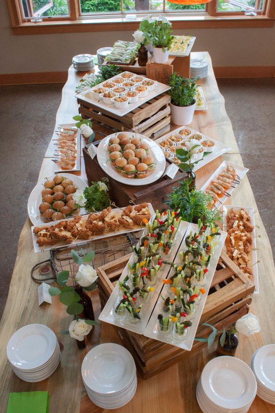 Garden Party Food - Ira and Lucy Wedding Planner, Boise Based
