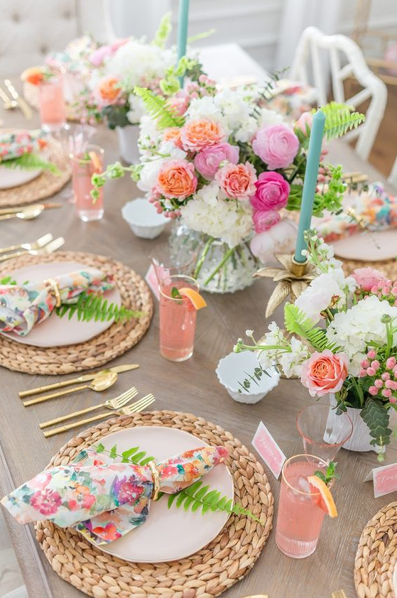 Garden Party Food - Tips to Set a Gorgeous Floral Summer Tablescape