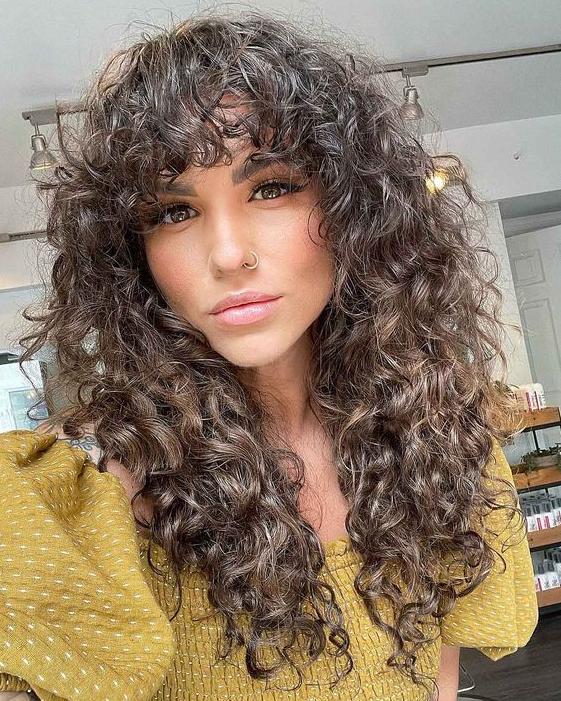 Hair Cuts For Curly Hair   Stunning Curly Shag Haircuts For Trendy Curly Haired