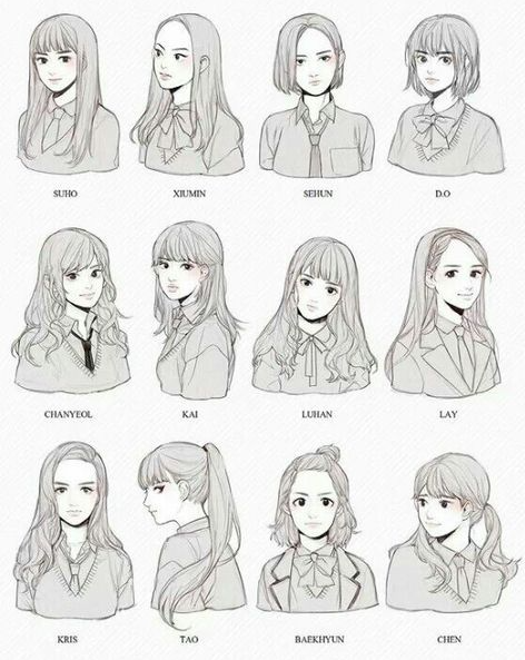 Hair Drawing Reference   Art Reference Photos