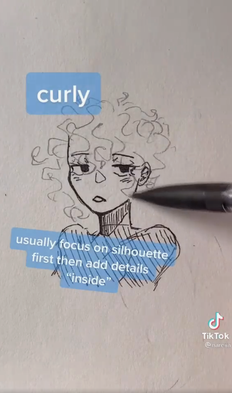 Hair Drawing Reference - Hair drawing tutorial