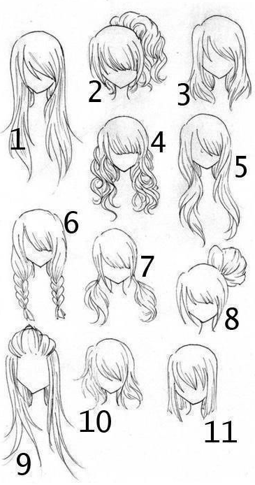 Hair Drawing Reference   How To Draw Realistic Hair