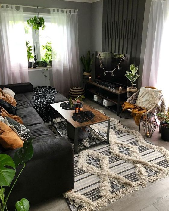 Living Room Apartment   You'll Want To Grab The Paint After Seeing These Stunning Black