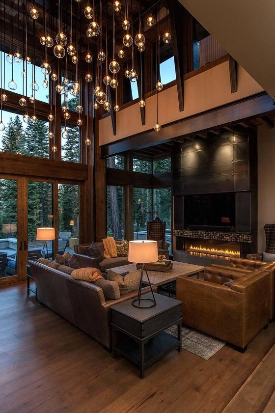 Modern Home Interior Design   Lake Tahoe Getaway Features Contemporary Barn