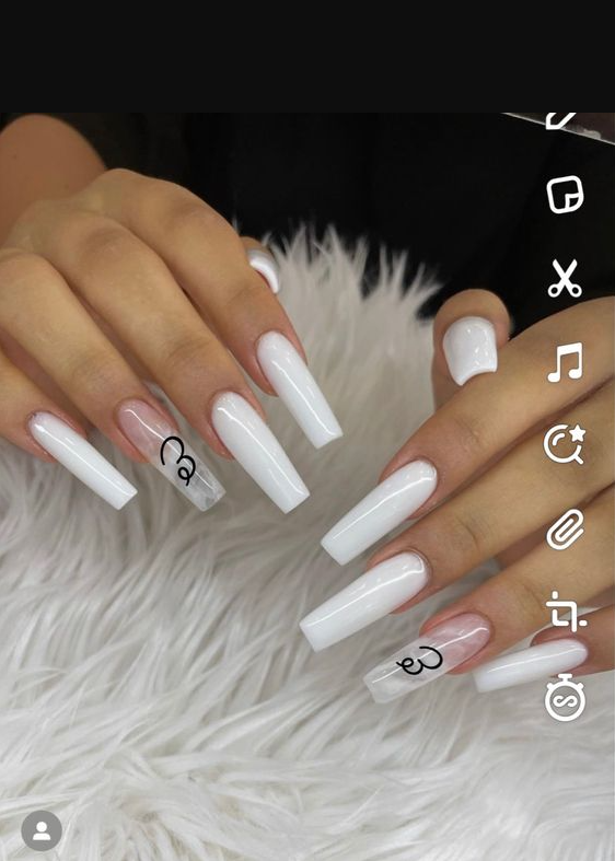 Nails With Initial   Acrylic Nails Coffin Short