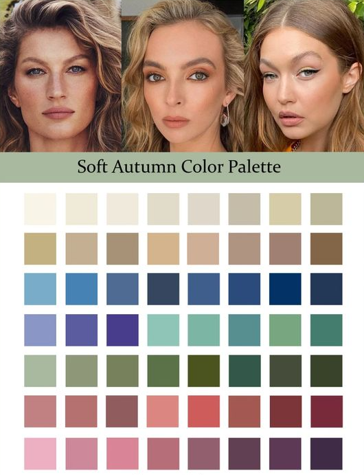 Autumn Color Palette - Soft Autumn Color Palette and Wardrobe Guide