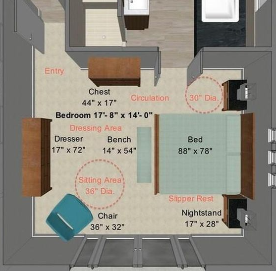 Bedroom Furniture Layout - Key Measurements For Your Dream Bedroom