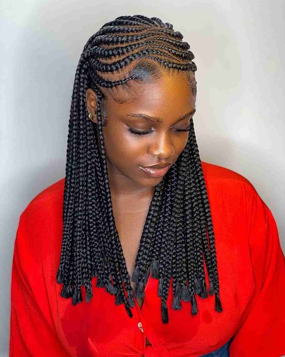 Best Braid Styles - Hottest Ghana Braids Hairstyle Ideas