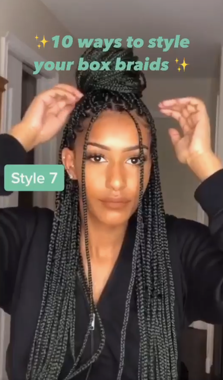 Best Braid Styles - Ways to style your box braids inspiration