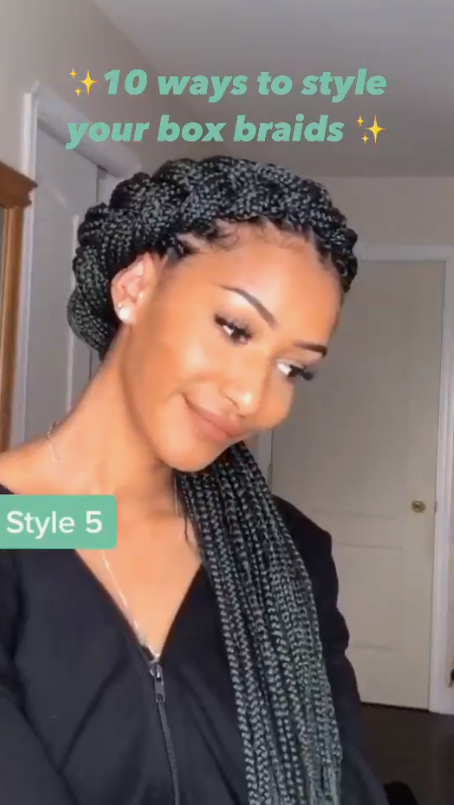 Best Braid Styles - Ways to style your box braids photo